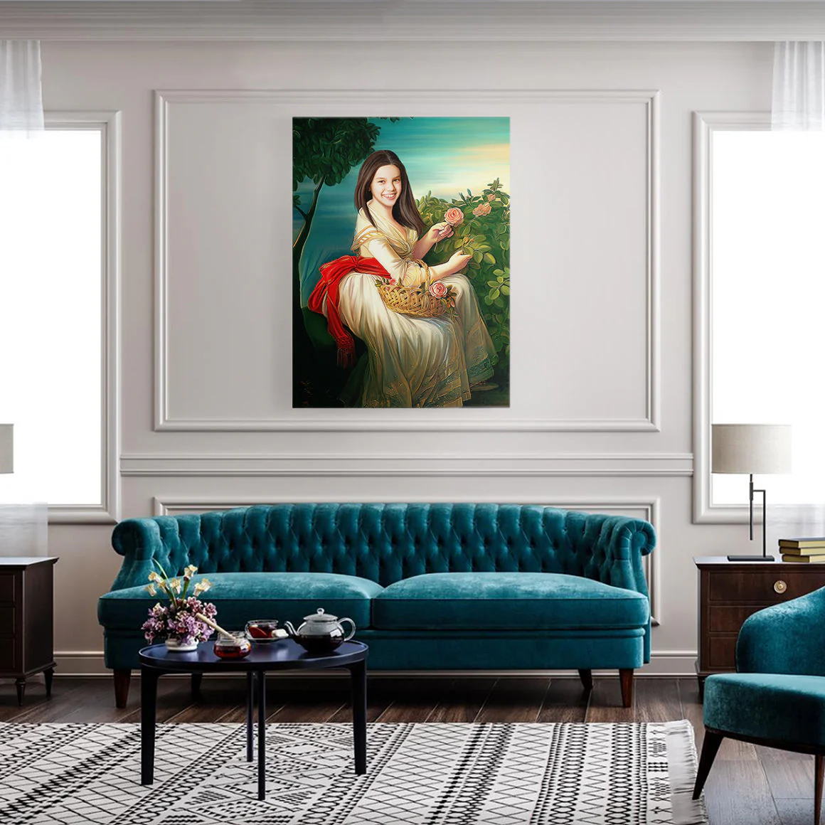 A Girl With Roses - Image 3