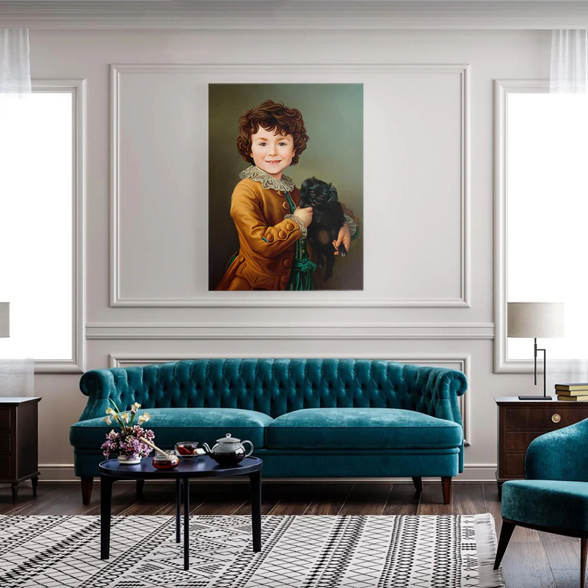 The Boy With a Puppy - Image 3