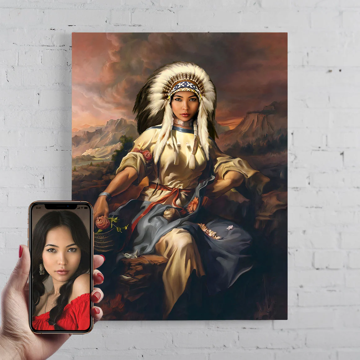 The Native American Girl - Image 2